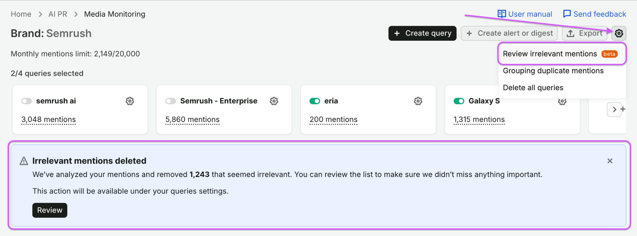How to manage and share your media monitoring results image 2